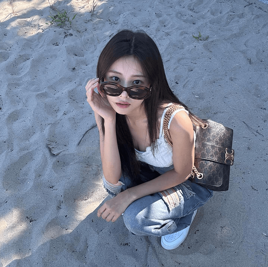 (강혜원 픽) 셀린느 트리옹프 캔버스 미디엄 빅투아르 백
