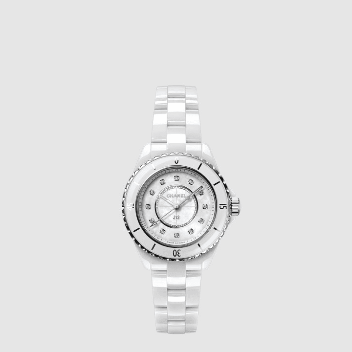샤넬 J12 시계 칼리버 12.2, 33mm 화이트