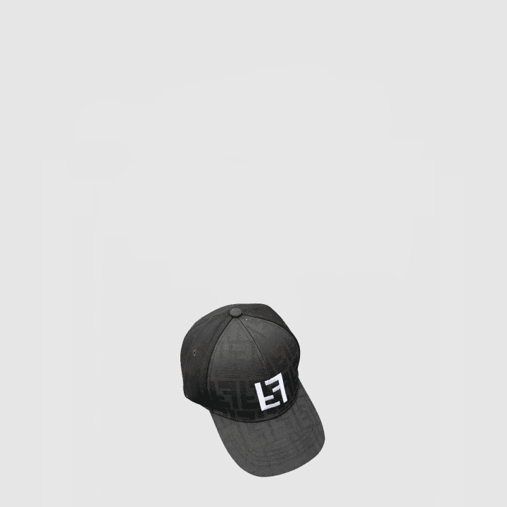 펜디 블랙 베이스볼 캡
