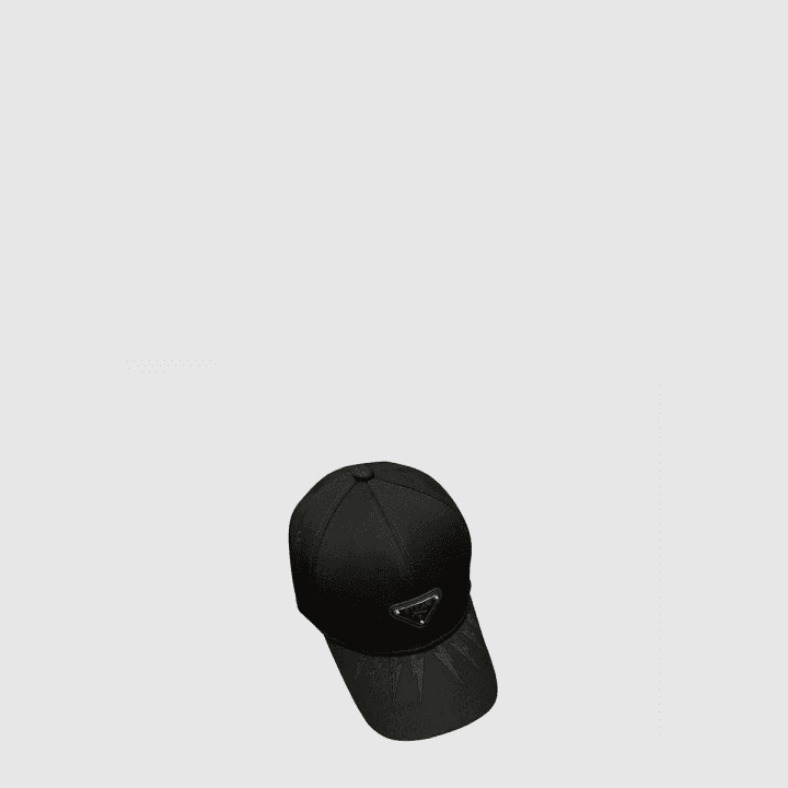 프라다 블랙 베이스볼 캡