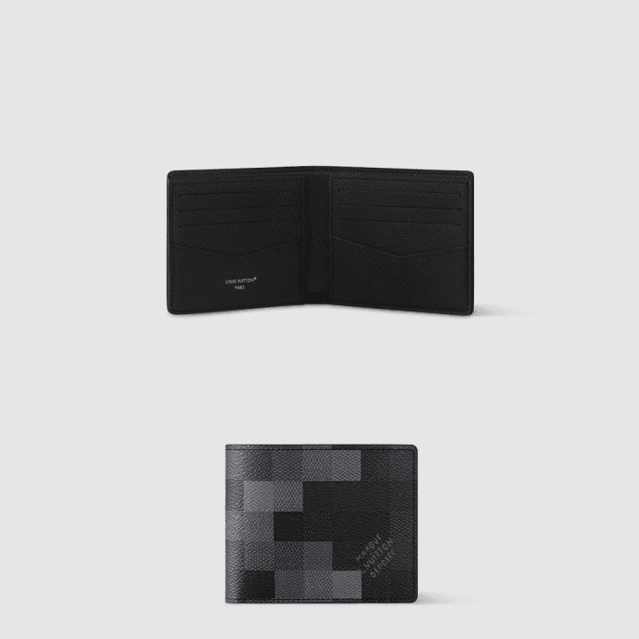 루이비통 슬렌더 월릿 다모플라쥬 블랙 캔버스