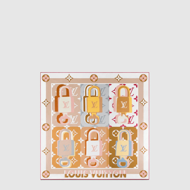 루이비통 Unlocked 스퀘어 90 멀티컬러