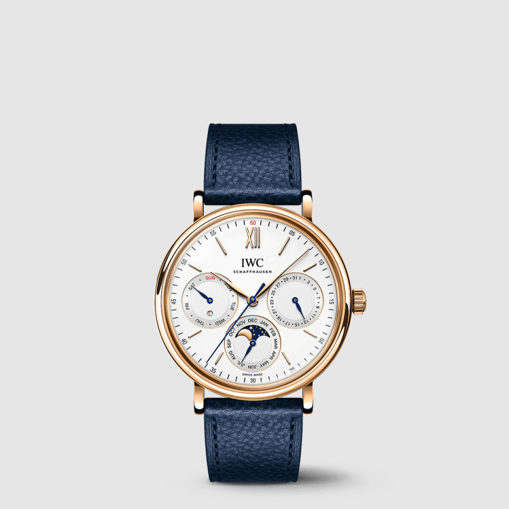 IWC 포르토피노 퍼페추얼 캘린더 네이비&화이트