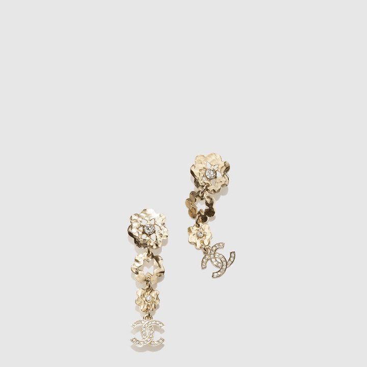 샤넬 Pendant 골드 귀걸이