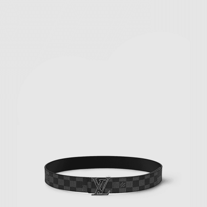 루이비통 LV 이니셜 리버서블 차콜 벨트
