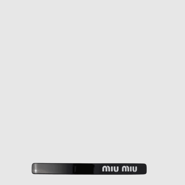 미우미우 헤어 클립 블랙