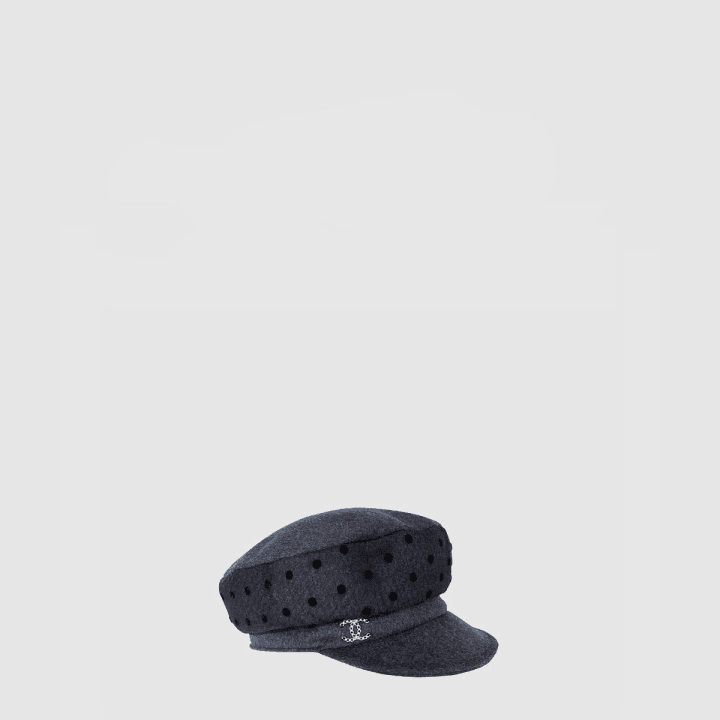 샤넬 팔각 차콜 모자