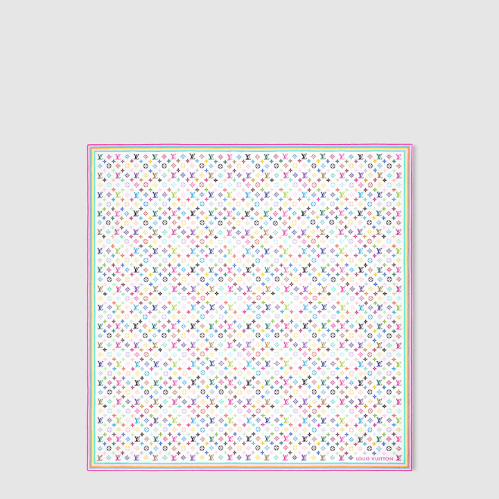 루이비통 LV x TM 모노그램 화이트 숄