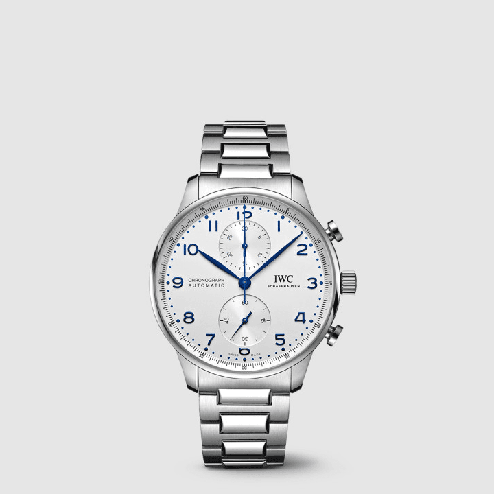 IWC 포르투기저 크로노그래프 실버&화이트