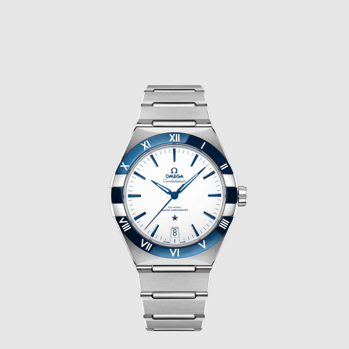 오메가 컨스텔레이션 코‑액시얼 마스터 크로노미터 41 MM 스틸 온 스틸