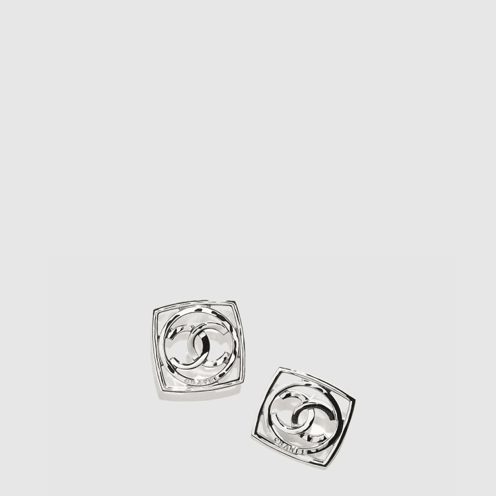 샤넬 Stud 실버 귀걸이