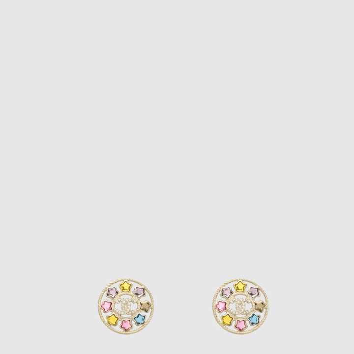 샤넬 Stud 멀티컬러 귀걸이