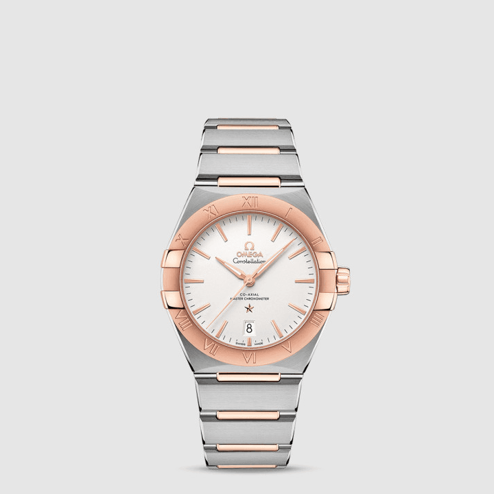 오메가 컨스텔레이션 코 액시얼 마스터 크로노미터 39MM 스틸 세드나 골드