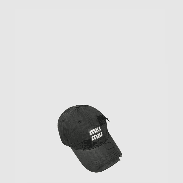 미우미우 차콜 베이스볼 캡