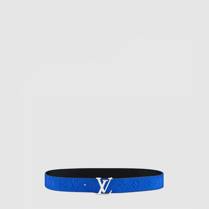 루이비통 LV 이니셜 리버서블 블루 벨트