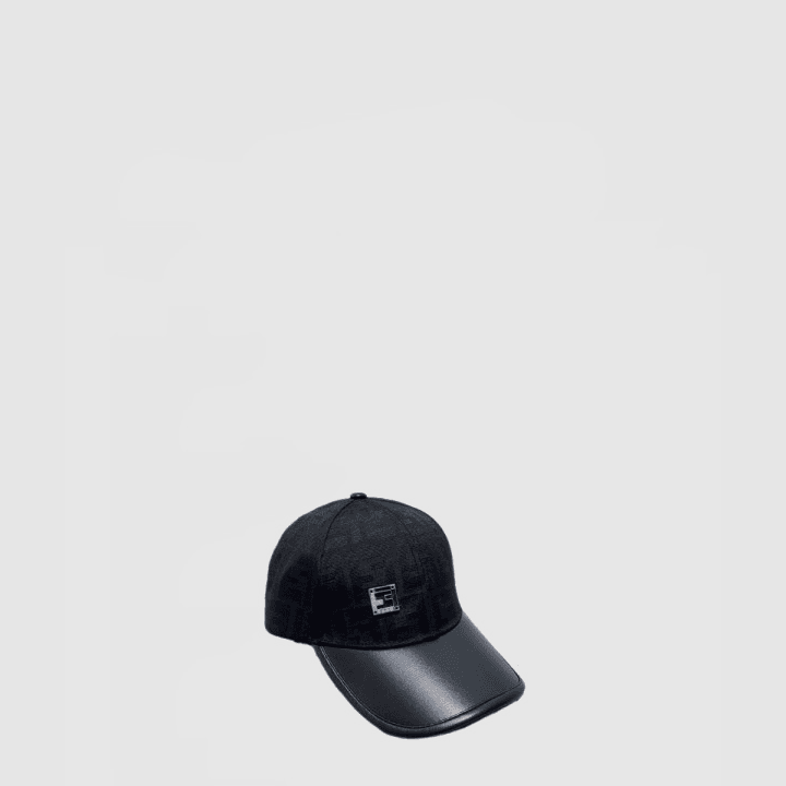 펜디 블랙 베이스볼 캡