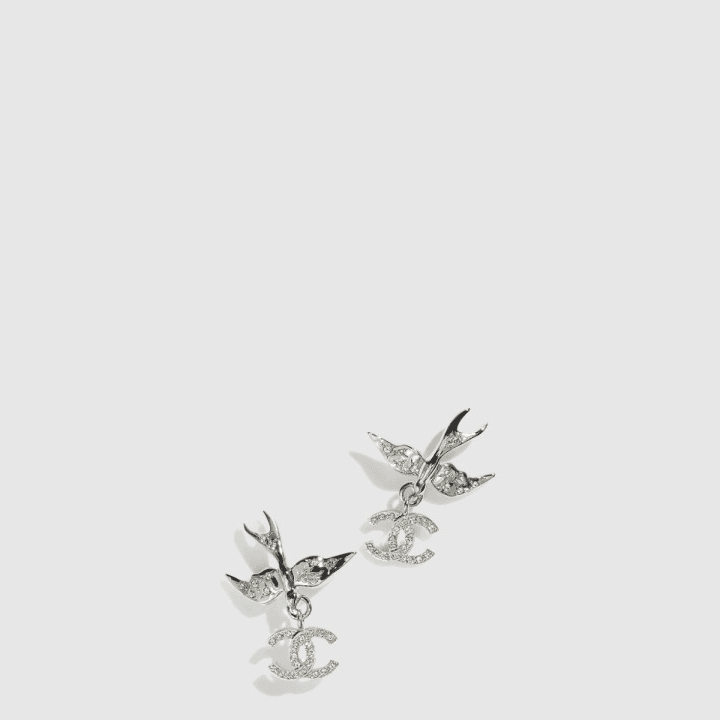 샤넬 Pendant 실버 귀걸이