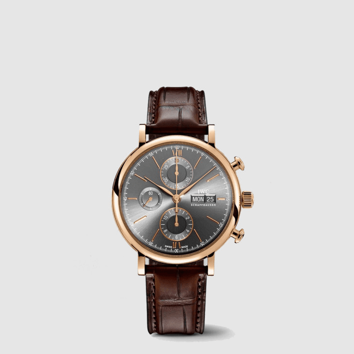 IWC 포르토피노 크로노그래프 브라운&그레이