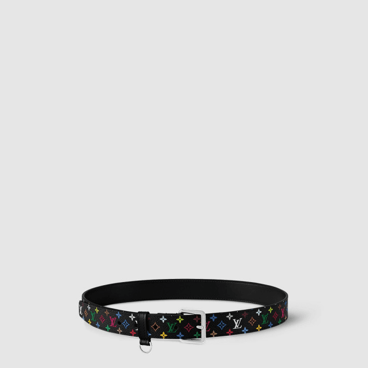 루이비통 블랙 그레이 딥 톤 피니시 LV x TM D링 벨트