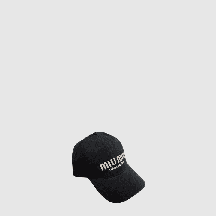 미우미우 블랙 베이스볼 캡
