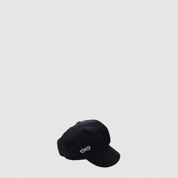 미우미우 팔각 네이비 모자