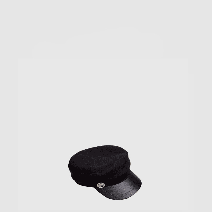 샤넬 팔각 블랙 모자