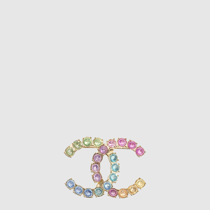 샤넬 멀티컬러 브로치