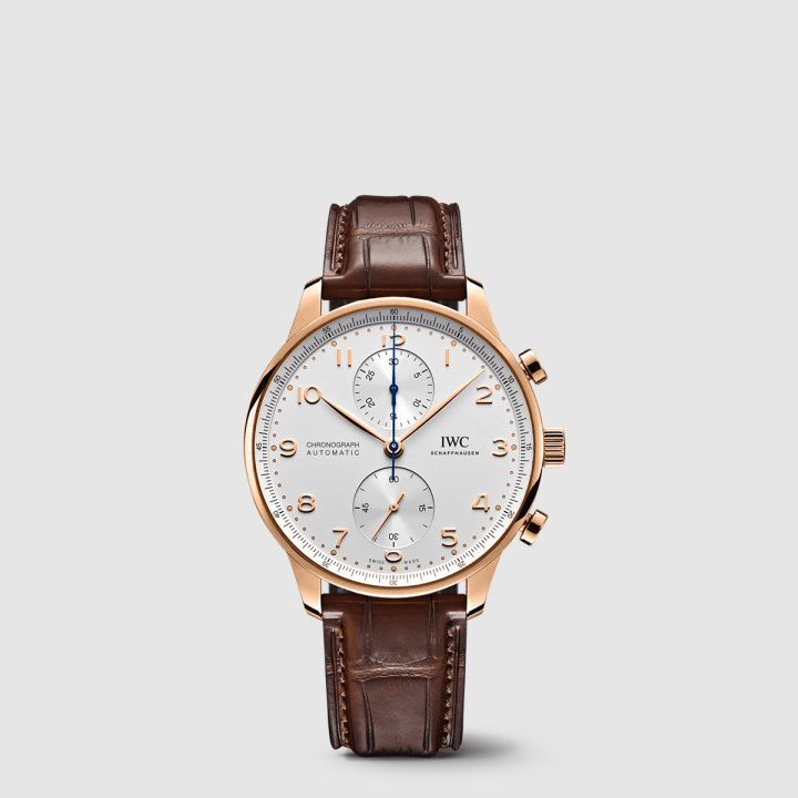 IWC 포르투기저 크로노그래프 브라운&골드