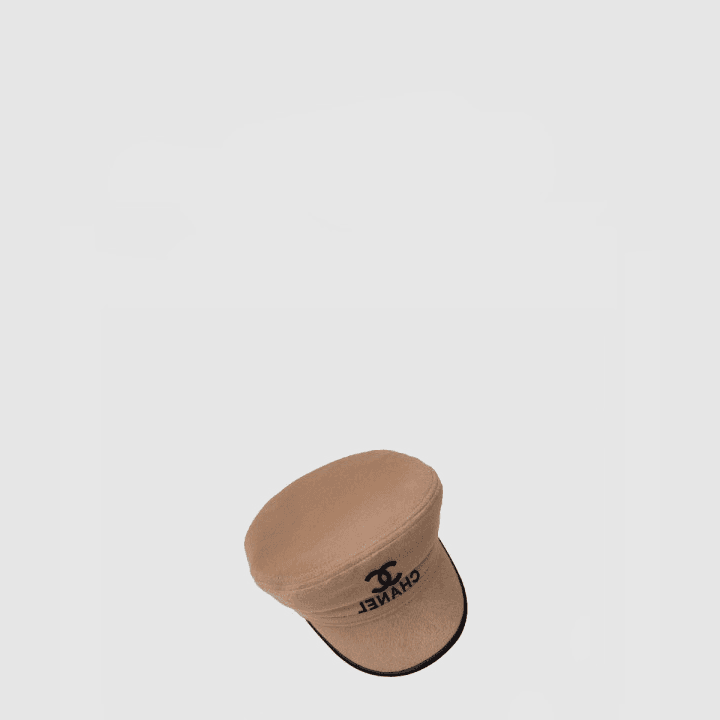 샤넬 팔각 카멜 모자