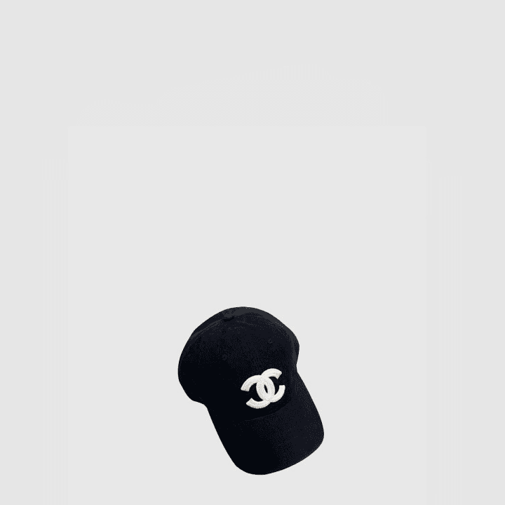 샤넬 블랙 베이스볼 캡