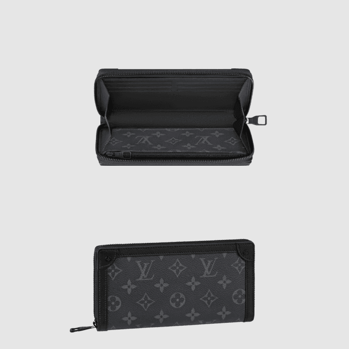 루이비통 트렁크 지피 월릿 모노그램 이클립스