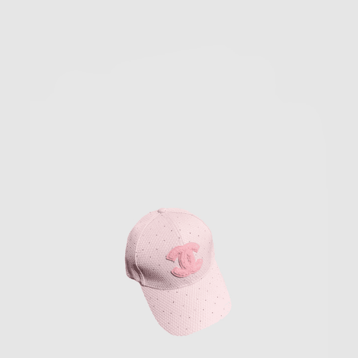 샤넬 핑크 베이스볼 캡