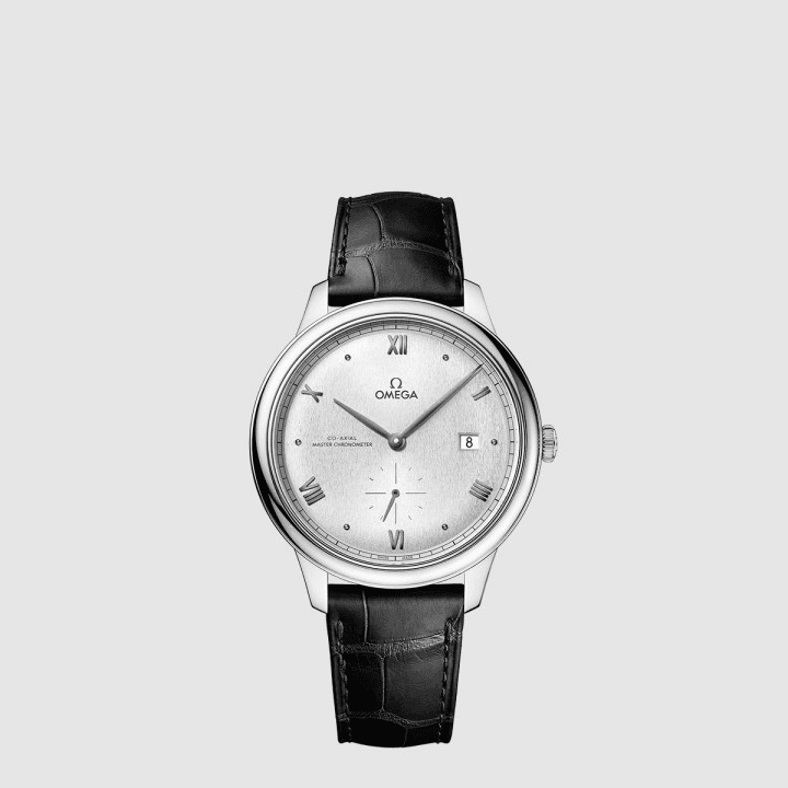 오메가 드 빌 프레스티지 코 액시얼 마스터 크로노미터 스몰 세컨즈 41MM 블랙&실버