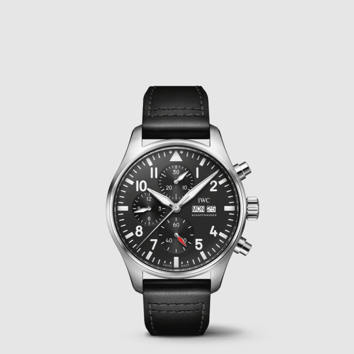 IWC 파일럿 워치 크로노그래프 블랙