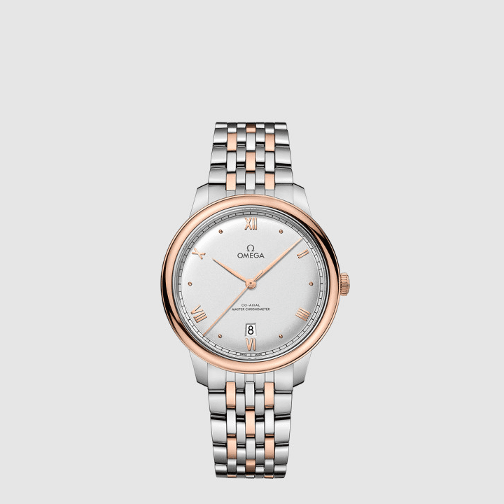 오메가 드 빌 프레스티지 코‑액시얼 마스터 크로노미터 40MM 스틸 & 세드나 골드