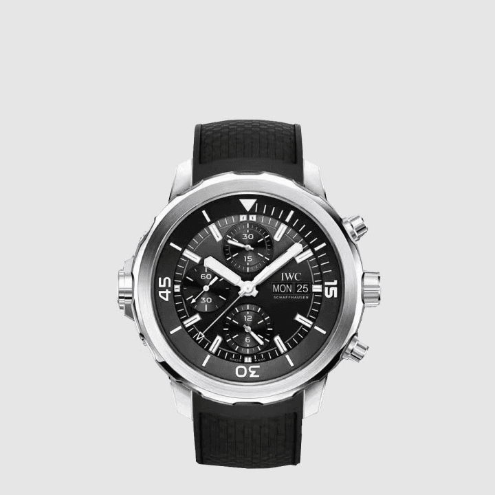 IWC 아쿠아타이머 크로노그래프 실버&블랙