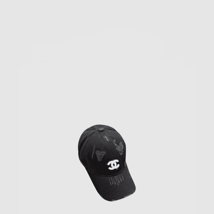 샤넬 블랙 베이스볼 캡