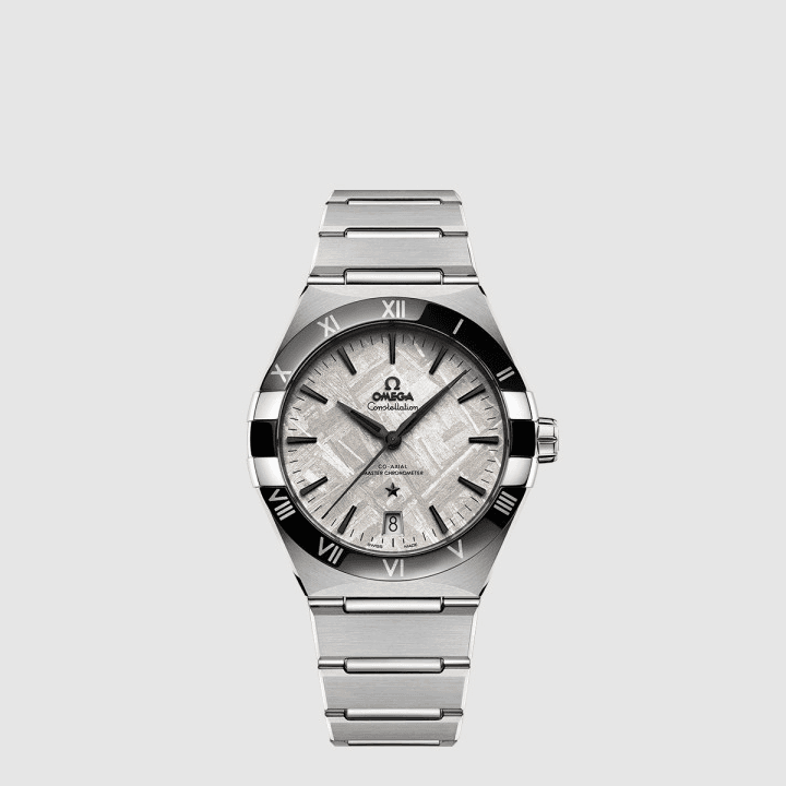 오메가 컨스텔레이션 코 액시얼 마스터 크로노미터 41MM 스틸 메테오라이트 다이얼