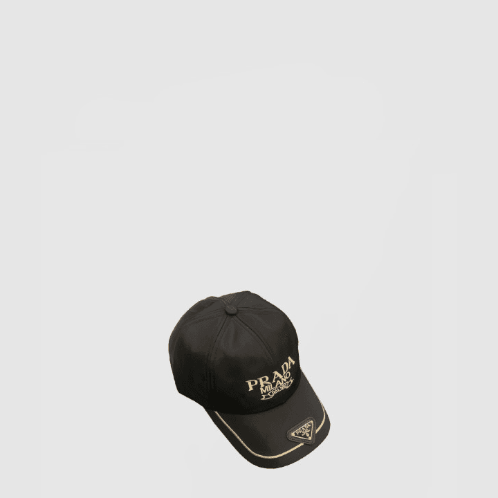 프라다 블랙 베이스볼 캡