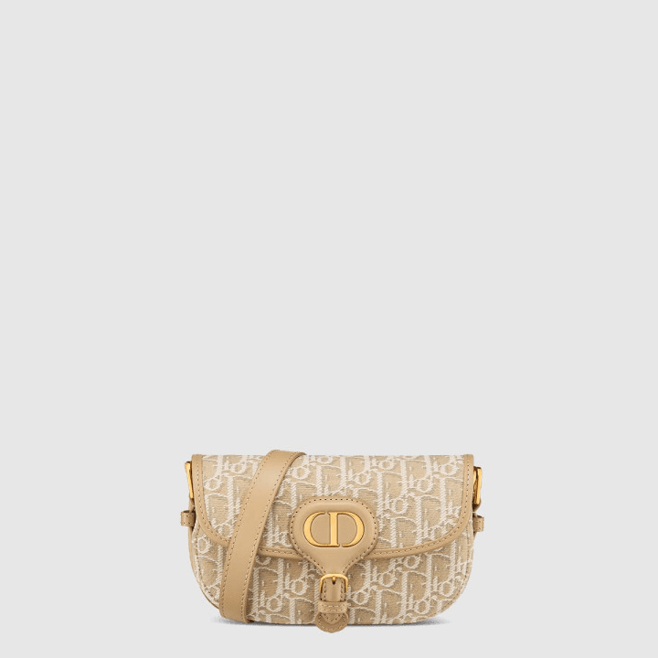디올 바비 East West 백 베이지 Dior Oblique 자카드
