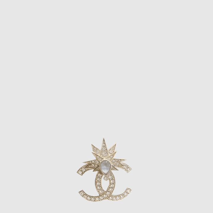 샤넬 골드 브로치