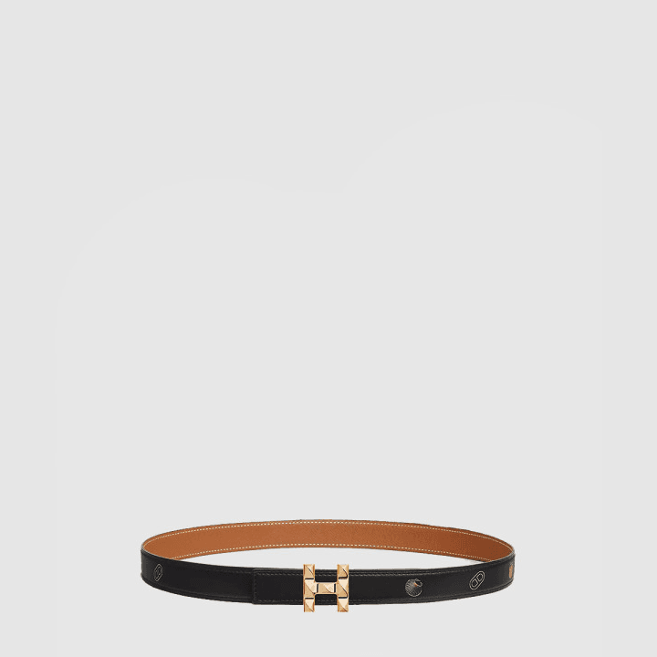 에르메스 H Infini 벨트 버클 Hermes sur Mer 리버서블 가죽 스트랩