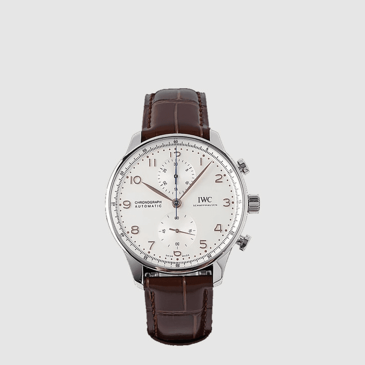 IWC 포르투기저 크로노그래프 브라운&실버