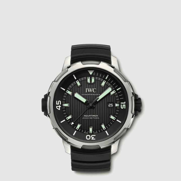 IWC 아쿠아타이머 오토매틱 2000 실버&블랙