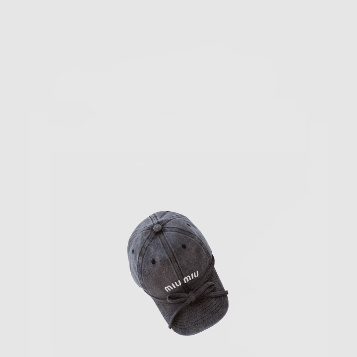 미우미우 차콜 베이스볼 캡