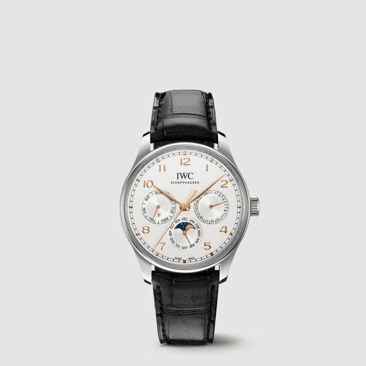 IWC 포르투기저 퍼페추얼 캘린더 블랙&화이트