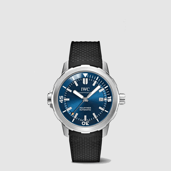IWC 아쿠아타이머 오토매틱 블루&블랙