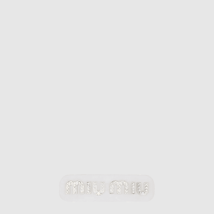 미우미우 헤어 클립 투명