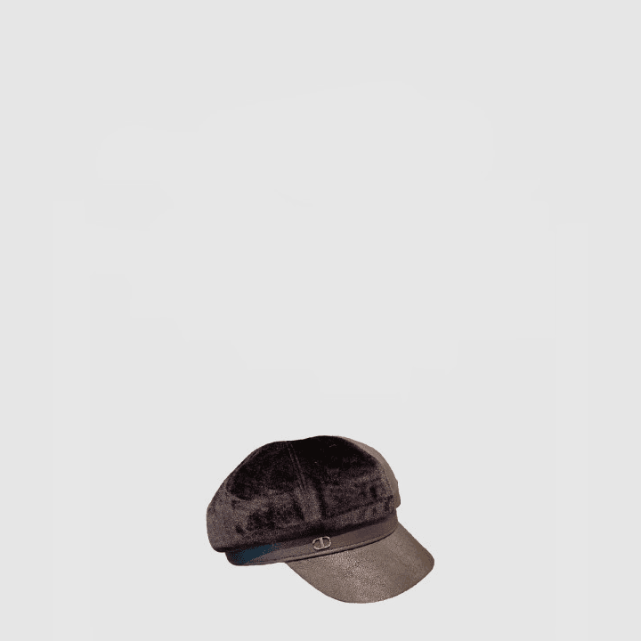 디올 팔각 브라운 모자