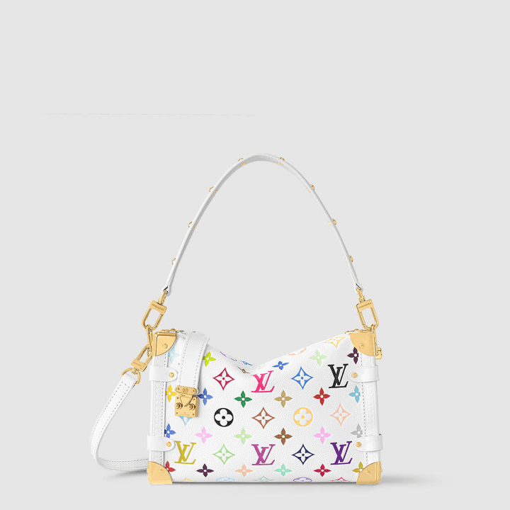 루이비통 LV x TM 사이드 트렁크 MM 화이트